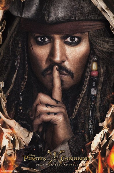 بالصور جاك سبارو يتصدر بوسترات أحدث أفلام Pirates Of The