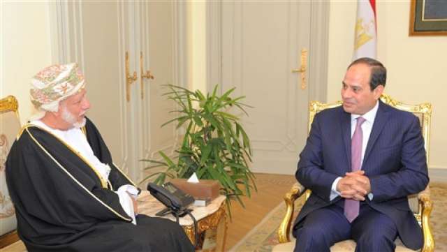 الرئيس عبد الفتاح السيسي ووزير الشئون الخارجية بسلطنة عُمان