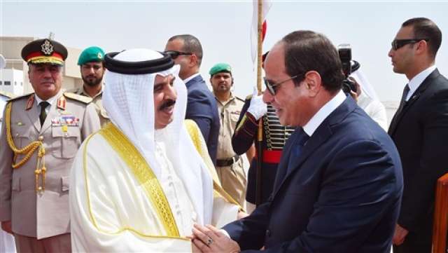 الرئيس عبد الفتاح السيسي وملك البحرين
