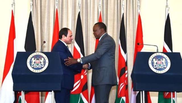 الرئيس عبد الفتاح السيسي والرئيس الكينى أوهورو كينياتا