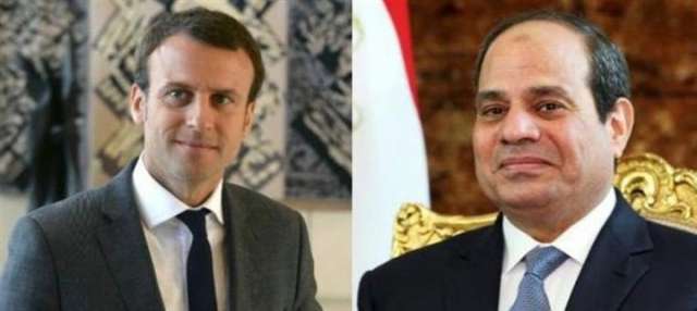  الرئيس عبد الفتاح السيسي و الرئيس الفرنسي إيمانويل ماكرون