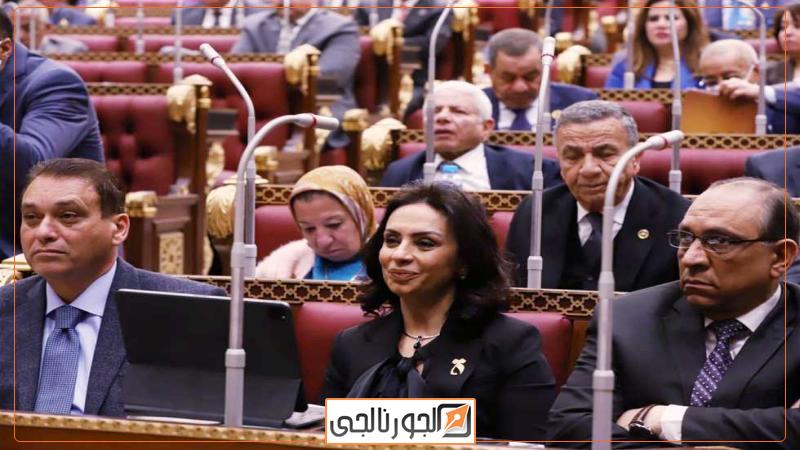 رئيسة المجلس القومى للمرأة خلال جلسة الشيوخ