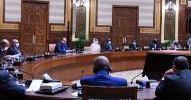 الرئيس السيسي يستقبل رؤساء وممثلي مجالس الدولة والمحاكم الإدارية العليا الأفارقة