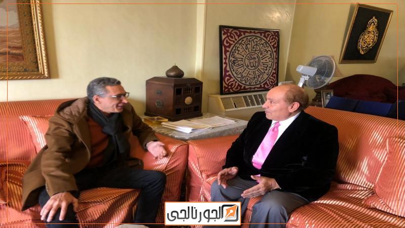الدكتور الكبير أشرف الأنصاري مع الكاتب الصحفي علاء طه