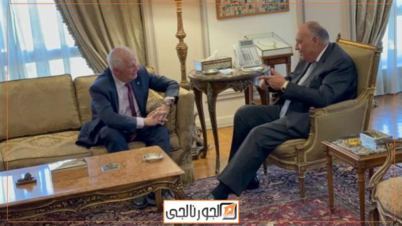 سامح شكري يستقبل جوزيب بوريل
