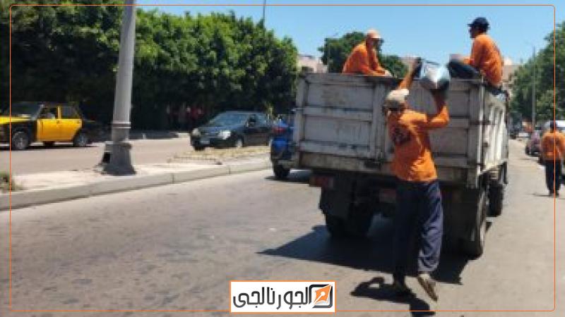 جانب من حملات النظافة بالإسكندرية