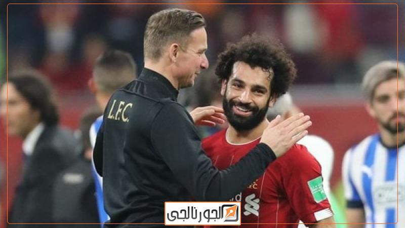 رياضة محمد صلاح ومدرب ليفربول بيب ليندرز