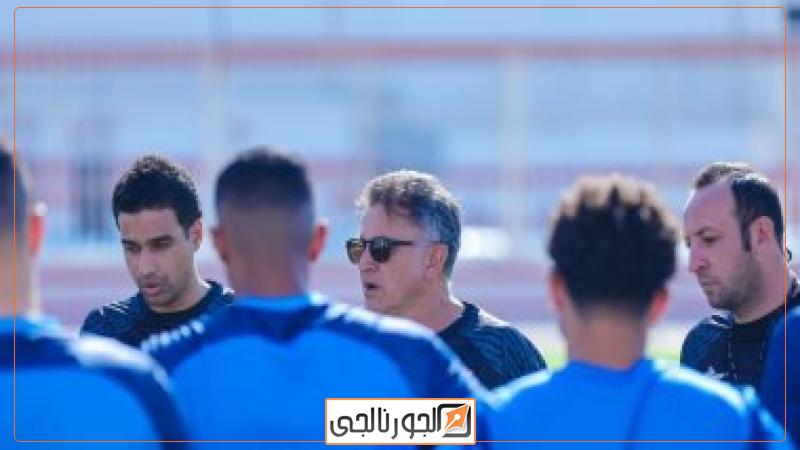 أوسوريو مع لاعبى الزمالك