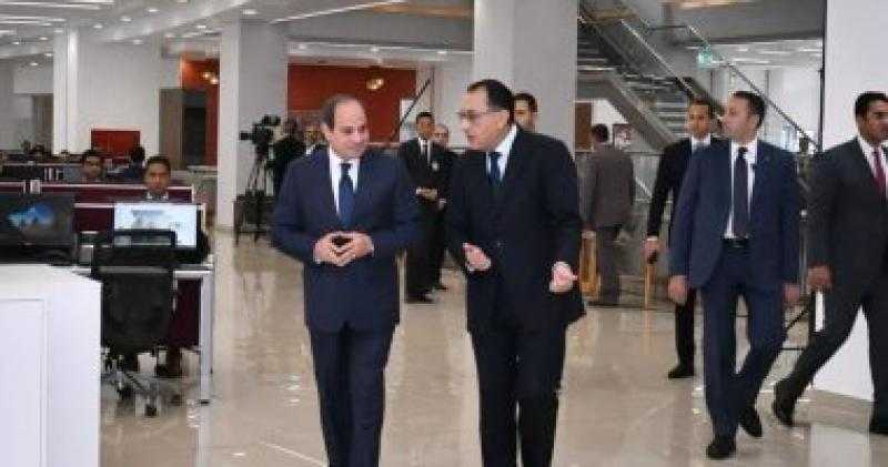 الرئيس السيسي يزور المقر الجديد لرئاسة مجلس الوزراء بالعاصمة الإدارية الجديدة