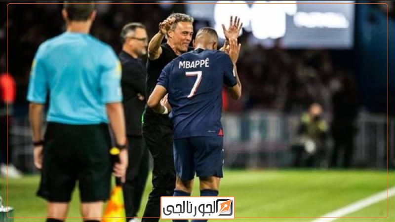 لويس إنريكي مع كيليان مبابي، فيتو