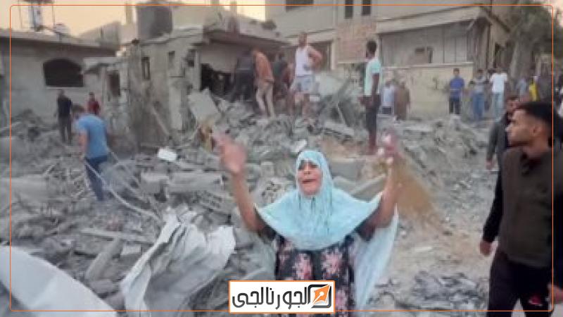 اثار القصف الاسرائيلي على غزة