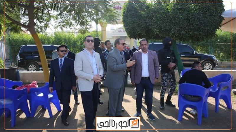 محافظ كفرالشيخ يتفقد حديقة صنعاء