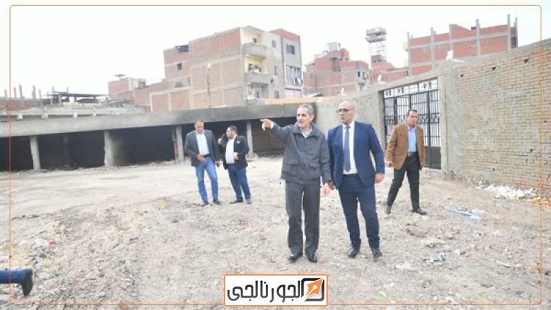 محافظ الغربية أثناء المتابعة