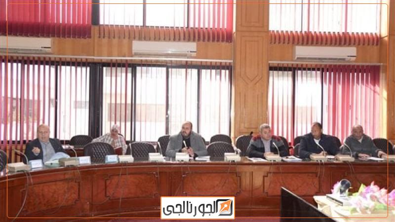 متابعة الموقف التنفيذي لمشروع الصرف الصحي بالمجاورة