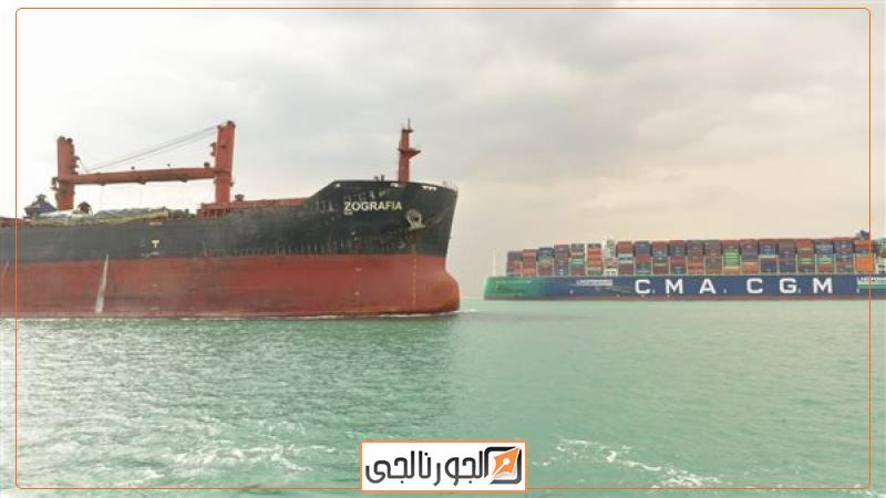 جانب من عملية ابحار السفينة فور اصلاحها