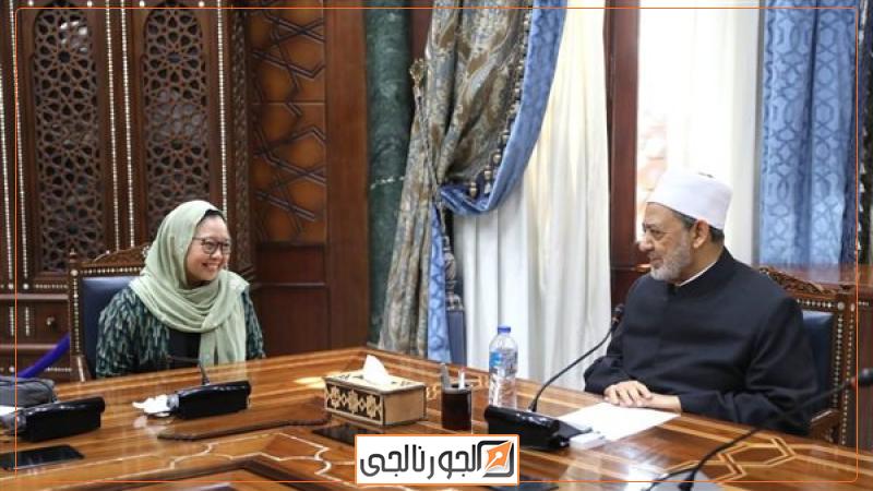 شيخ الأزهر يستقبل قطر الندى