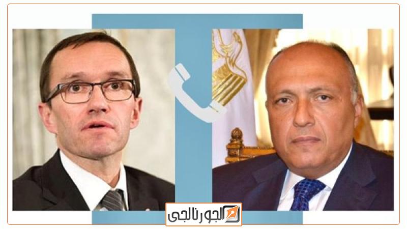 وزير الخارجية المصري والنرويجي
