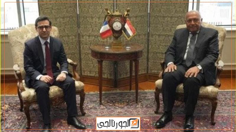 وزير الخارجية ونظيره الفرنسي