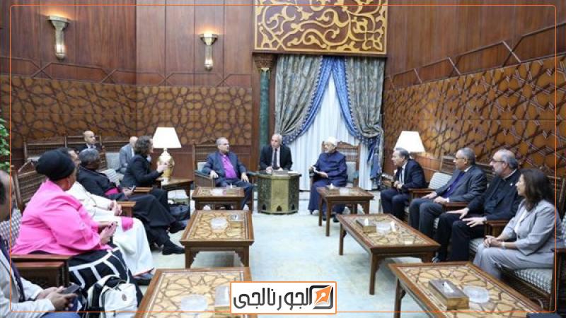 وفد مجلس كنائس جنوب إفريقيا والكنائس الأمريكية