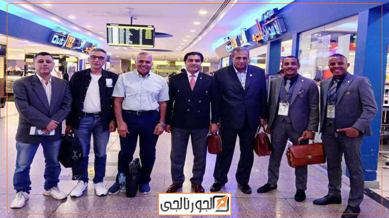 البعثه الاعلاميه و رئيس الإتحاد العربي للميني فوتبول أحمد سمير
