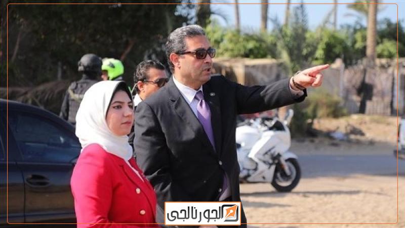 محافظ دمياط يتفقد أعمال تغطية ترعة السنانية