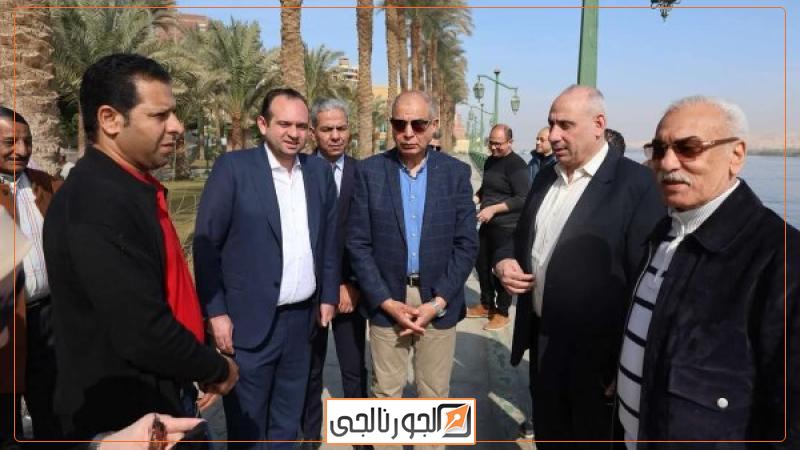 محافظ المنيا خلال الجوله