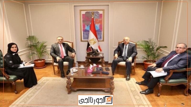 وزير الصناعة والنقل وسفير دولة قطر بالقاهرة