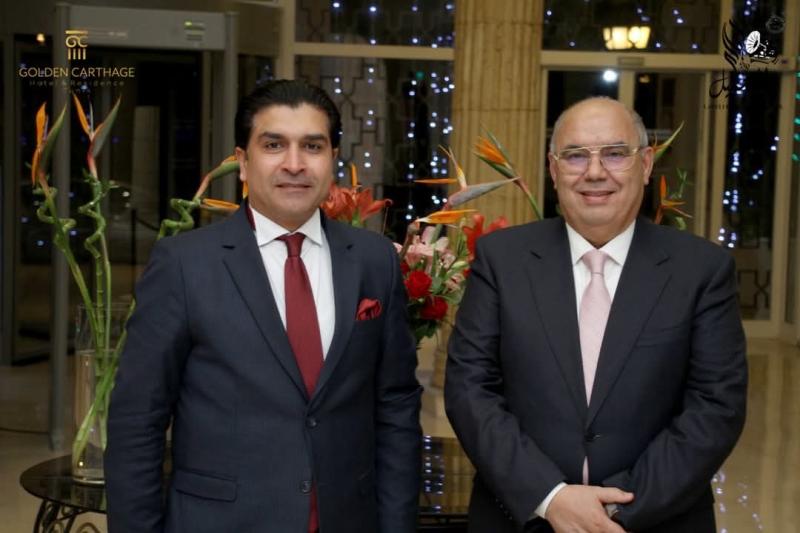 رئيس جمعية الأخوّة المصرية التونسية جولدن قرطاج قمرت يجمع المثقفين والفنانين في جو إفطار رمضاني تونسي