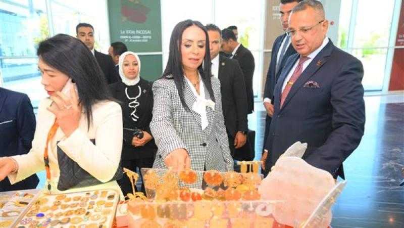 وزيرة التضامن تتفقد جناح معرض ديارنا على هامش فعاليات المؤتمر الدولي الإنكوساي 25 بشرم الشيخ