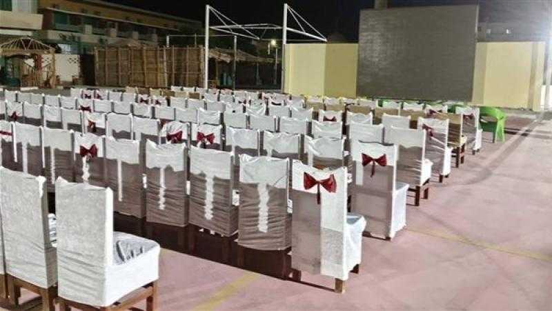 تجهيز شاشات عرض افتتاح المتحف المصري الكبير بميادين الوادي الجديد