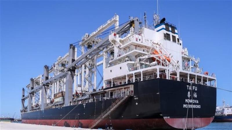 73 ألف طن واردات و29 ألف طن صادرات خلال 24 ساعة بميناء دمياط