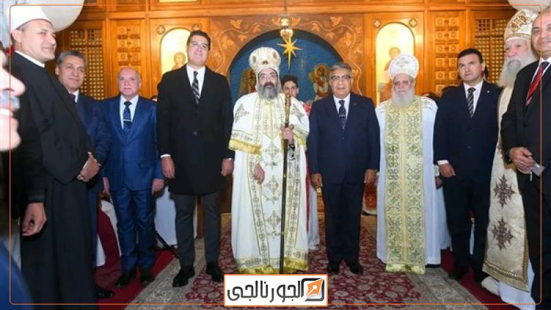 محافظ الدقهلية يشهد قداس عيد الميلاد المجيد