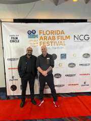 مرقس عادل ومينا مسعود في افتتاح مهرجان فلوريدا للسينما العربية