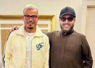 تركي آل الشيخ يزور عمرو دياب في منزله تركي آل الشيخ يزور عمرو دياب في منزله