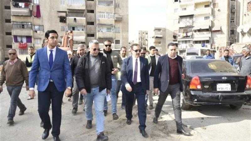 محافظ بورسعيد يتابع رفع كفاءة منطقة عمر بن الخطاب بتكلفة 270 مليون جنيه