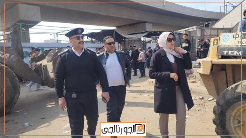 حملة لإزالة الاشغالات ببنها