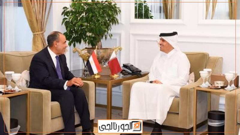 وزير الخارجية ونظيره القطري