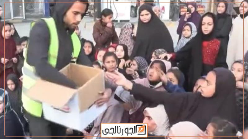 الجنة المصرية في غزة تدخل الفرحة على قلوب سكان غزة في العيد