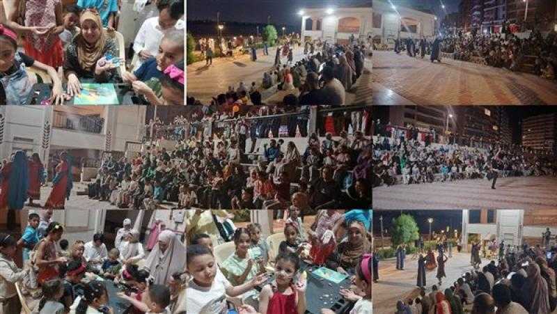 رقص صعيدى ونوبى ورسم بالصالة ضمن شارع الفن بممشى بنى سويف